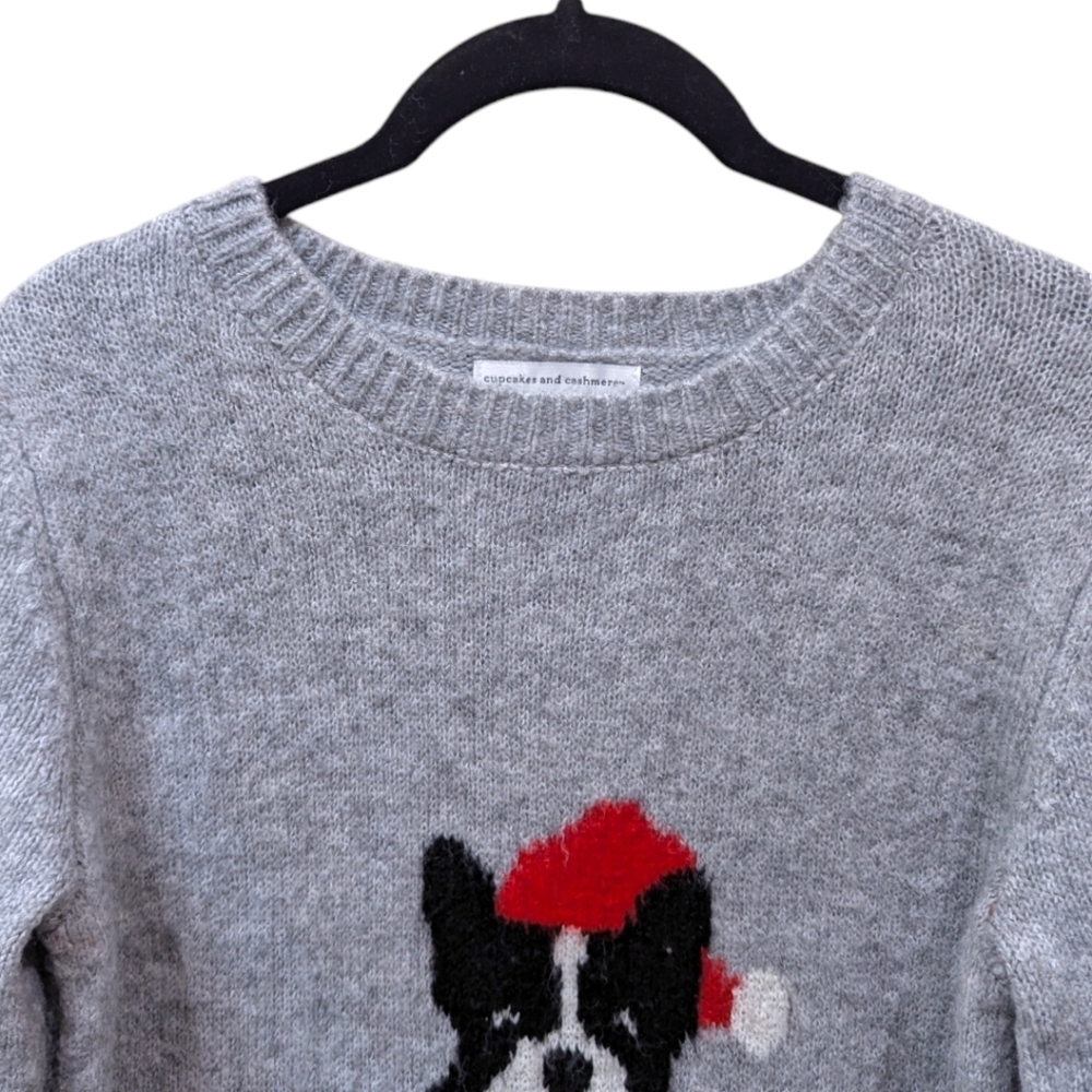 Cupcakes & Cashmere Christmas French Bulldog Holiday Sweater (XS) - Picture 5 of 8
